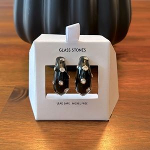 HOUSE of HARLOW antique glass stone earrings